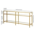 thumbnail image 4 of Evelyn&Zoe Sivil 64" Wide Rectangular Console Table, Brass, 4 of 5