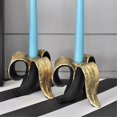 thumbnail image 4 of Classic Candlestick Holder Personality Banana Shape Candle Holder Home Table Candlestick Party Special Props -A, 4 of 5
