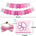 thumbnail image 6 of Dog Birthday Party Supplies Birthday Boy Girl Cake Bandana Triangle Scarf Clothes Shirt Cute Dog Hat Dog Bow Tie Collar with Numbers for Dog Puppy Birthday, 6 of 7