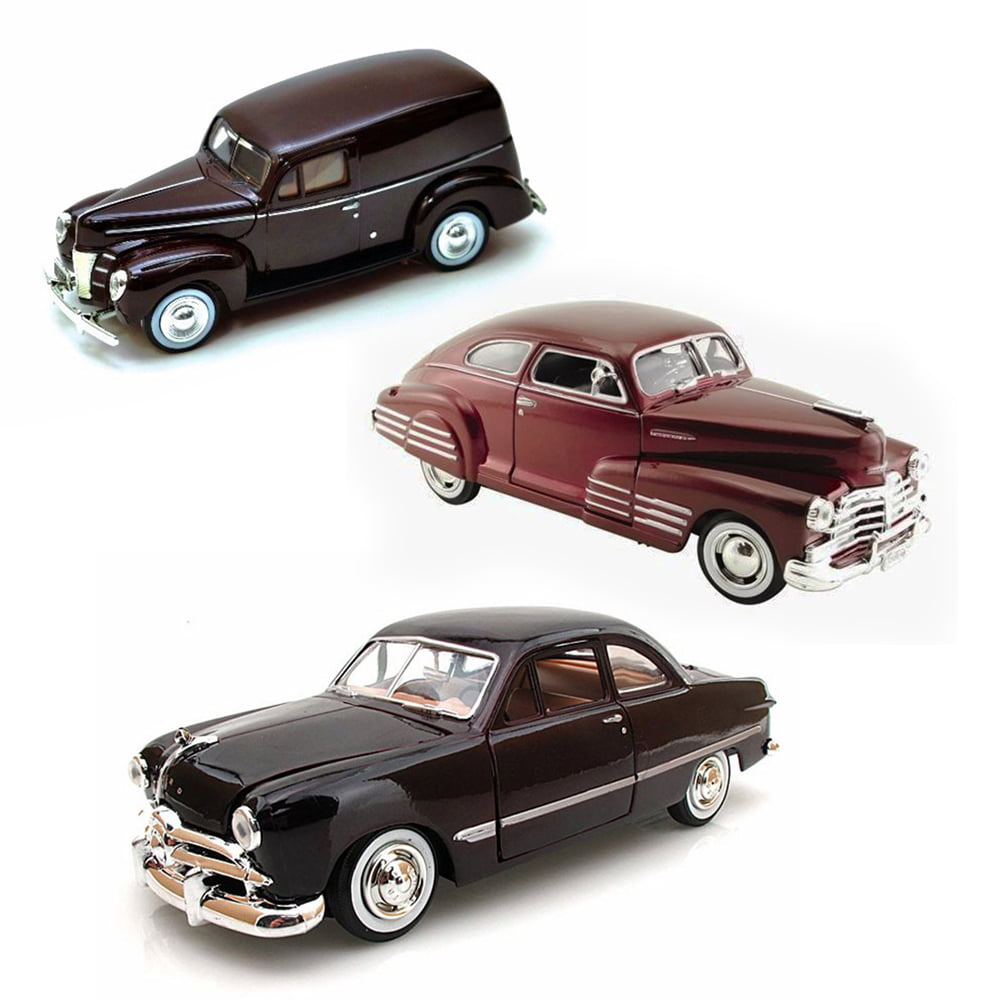 Best of 1940s Diecast Cars - Set 37 - Set of Three 1/24 Scale Diecast