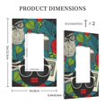 thumbnail image 5 of Kll Black Head Woman With Owl Hair Wall Plate,Gloss Finish,Standard Size 1 - 5" X 3", Polycarbonate Thermoplastic,Electric Receptacle Plug Covers, 5 of 8