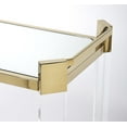thumbnail image 5 of Butler Specialty Company Charlevoix Acrylic 2-Tier Bar Cart - Clear & Gold, 5 of 6