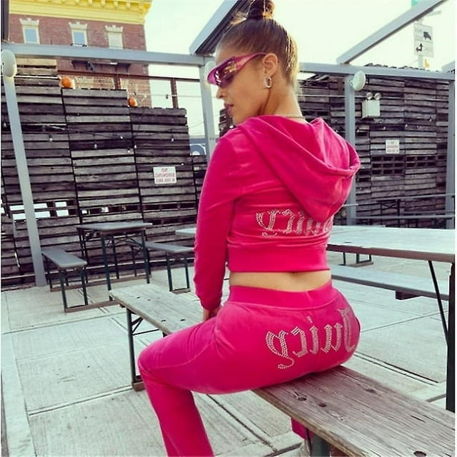 Women Velvet Juicy Tracksuit Couture Tracksuit Two Piece Set Couture Sweatsuits