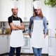 thumbnail image 4 of Disposable Non Woven Apron Chef Hat Set, Adult Kitchen Aprons Adjustable Bakery Hats for Kitchen Cooking Baking White, 4 of 4