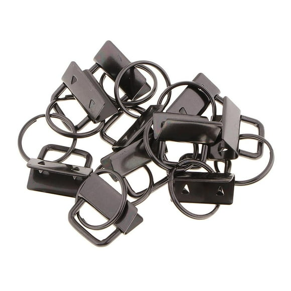 10pcs Puntas de remo de Hebil Cinturón aje para Los Clips de Reempzo de Etiqueta Del Cinturón de Correas Negro BLESIY Punta del extremo de la hebilla del cinturón