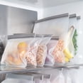 thumbnail image 4 of czcpp-Reusable Ziplock Bags, Food Storage Bags, Leakproof Reusable Gallon Bags for Marinate Meats, Fruit, Snack, Home Organization, Eco-Friendly, Pack of 6, 4 of 4
