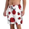 thumbnail image 2 of Logiee Fly Flying Ladybug Print Mens Swim Trunks Quick Dry Board Shorts,Breathable Hawaii Beach Shorts Swimwear Bathing Suits-3X-Large, 2 of 6