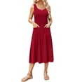 thumbnail image 1 of Vestido casual Zeagoo para mujer, estilo casual, estampado floral, corte A, 1 of 7