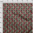 thumbnail image 2 of oneOone Viscose Chiffon Fabric Leaves & Floral Block Decor Fabric Printed BTY 42 Inch Wide, 2 of 5