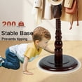 thumbnail image 6 of Wooden coat rack freestanding, 11 Hooks Coat racks stand for Entryway, Adjustable Height Coat Tree for Hats, jacket, Handbags, Vintage heavy duty coat rack, 6 of 7