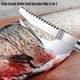 thumbnail image 3 of Cuchillo de escamas de pescado de acero inoxidable 3 en 1, raspador de escamas, peladores de diente de sierra, deshuesado, fileteado, 3 of 4