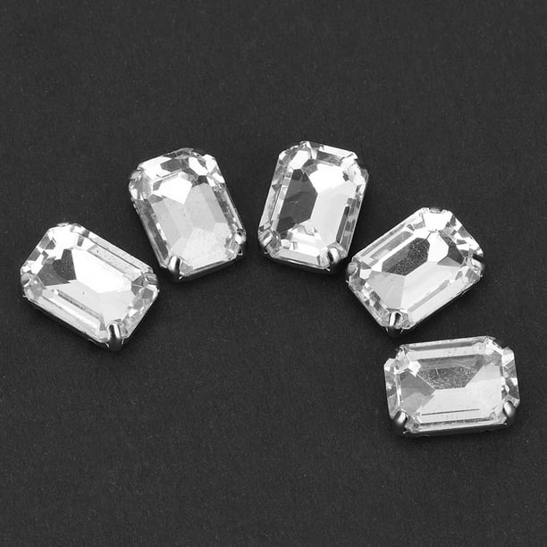 Diamantes de imitación 10 Uds rectángulo costura diamantes de imitación cristal garra DIY accesorios de ropa ANGGREK Otros