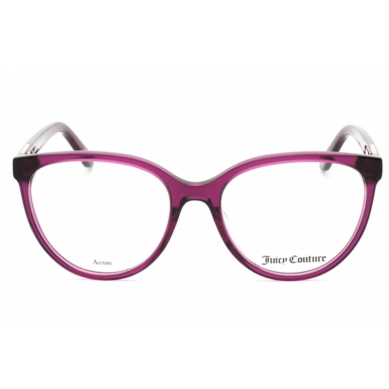 Juicy Couture Rectangle Women Violet Acetate Frame Juicy Couture 214 Full Rim Rectangular Violet Eyeglasses  main image 3