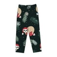thumbnail image 4 of Kll Womens Baby Sloths Sleeping Print Pajama Pants Soft Pajama Bottoms For Women Cozy Lounge Pants, 4 of 9