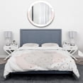 thumbnail image 2 of Designart 'Watercolor Minimal Blush III' Geometric Duvet Cover Set, 2 of 4