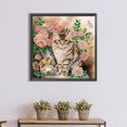 thumbnail image 4 of Kit de pintura de diamante con forma especial parcial 5D DIY, Kit de flores y gatos, decoración FLhrweasw Nuevo, 4 of 9
