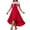 Red, variant on Womens Off Shoulder Midi Dress Lace Trim High Low Hem Cocktail Dress Graduation Wedding Guest Christmas Party Dress (S, Red)