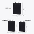thumbnail image 3 of 11 13 15 inch Professional Shockproof Anti Scratch Waterproof Notebook Computer Cover Ultrabook Sleeve Case Business Pouch Laptop Handbag GREY 13-14 INCH, 3 of 8