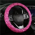 thumbnail image 3 of Embroidered leather diamond grid car steering wheel cover for Four Seasons General Motors, 3 of 3