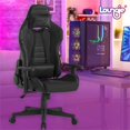 thumbnail image 2 of Posh Living Joi Faux Leather Game Chair Black, 2 of 9