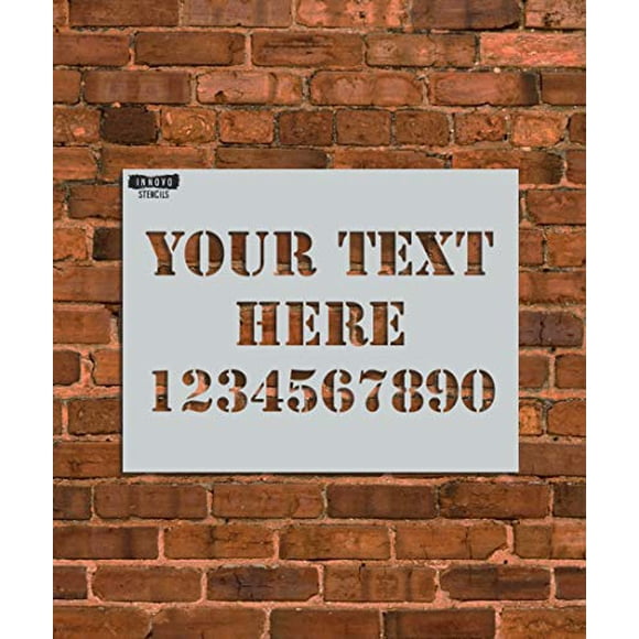 Plantilla INNOVO de texto personalizado 8.5" x 11" horizontal