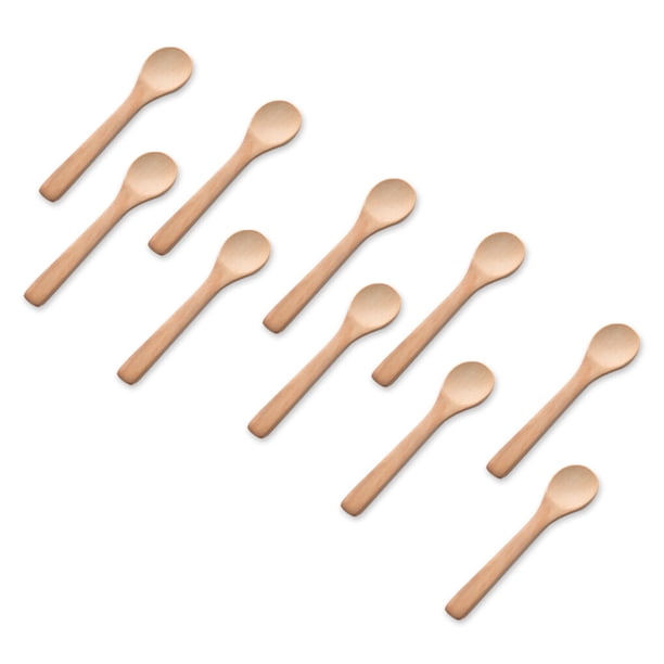 Matsuzay Paquete de 10 cucharas de pequeñas, utensilios de comedor para niños, cucharadita de miel, condimentos de cocina para condimentos de Mostrada tipo 2 Matsuzay HA059797-02B
