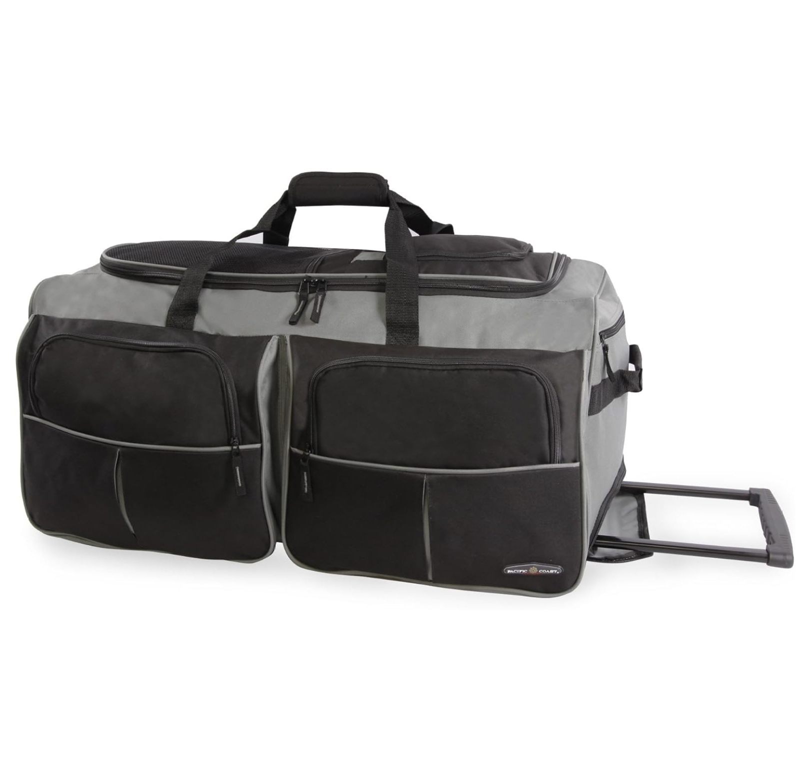 Signature 30" Large Rolling Duffel Bag, Black, One Size