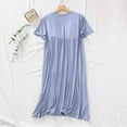 thumbnail image 4 of FAWUUDO Nightgowns for Women Night Gown Long Sleeve House Dress with Pockets, 4 of 9