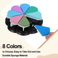 thumbnail image 4 of Uxcell Craft Ink Pad, Petal Shape Rainbow Finger Stamp Ink Pads Rubber DIY Washable Pigment for Stamping Card Making Scrapbooking  Painting, Multicolor, 4 of 6