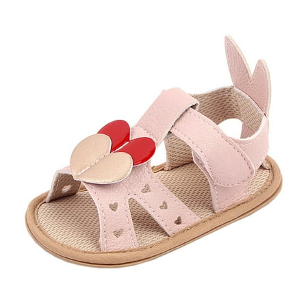 

Youmylove Toddler Infant Kids Love Girls First Walkers Walking Leisure Shoes Open Toe Leisure Shoes Sandals Baby Footwear