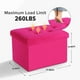 thumbnail image 3 of Taburete plegable Storage Ottoman LINMAGCO, 42 L, de terciopelo, 3 of 8