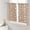 Brown, variant on Burnt Orange Sheep Skin Semi Sheer Curtains 84 Inch Length 2 Panels Set, Ombre Farmhouse Print Sheer Kitchen Curtain Privacy Voile Window Curtain for Living Room Bedroom Rod Pocket Drapes