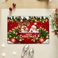 thumbnail image 5 of Christmas Floor Mat Absorbent Kitchen Bathroom Mat Red Black Non Slip Home Decor Holiday Entryway Rug Festive Doormat For Indoor Use, 5 of 5
