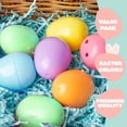 thumbnail image 2 of Huevos de Pascua de plástico JOYIN, 25 unidades, colores pastel, 5,8 cm, 2 of 7