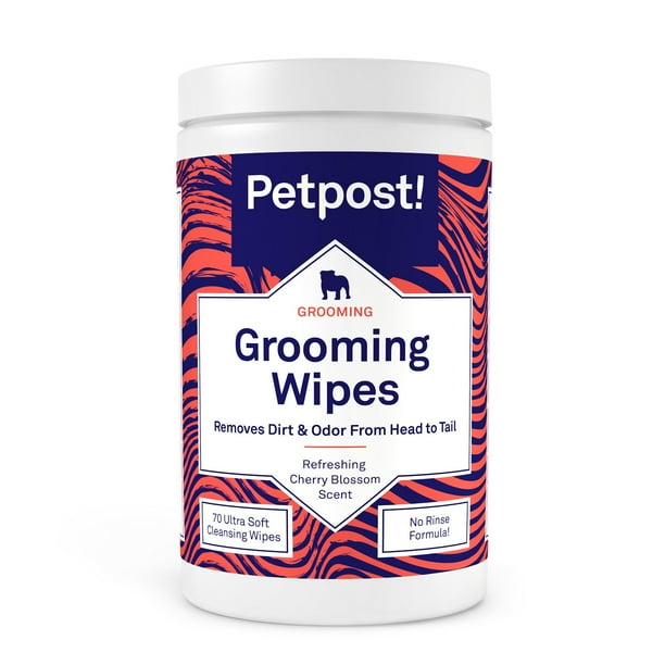 Petpost Grooming Wipes for Dogs Large, Deodorizing Wipes with