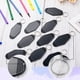 thumbnail image 5 of 60 Piezas Motel en Blanco Vintage Retro Sublimation Ornament Blanks Rhombus Llaveros para Vinilo DIY Equipaje, Negro, 5 of 7