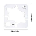 thumbnail image 6 of VBXOAE Acrylic Sewing Patchwork Ruler Set-3 Special-Shaped TemPlates for Quilting,5.51x5.51 Inch,Stable,with Ergonomic Grip,Perfect for Quilters & DIY Embroidery, 6 of 6