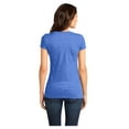 thumbnail image 2 of District Women's Short Sleeve Juniors Very Important V-Neck T-Shirt Heathered Royal Medium, 2 of 4