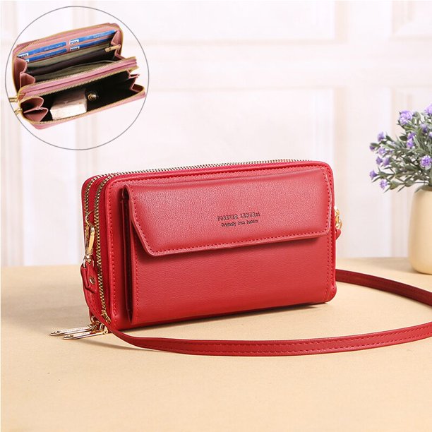 Bolso de hombro de cuero Pu para mujer, bandolera de doble capa de gran capacidad, portatarjetas, portátil, nuevo xuanjing unisex