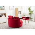 thumbnail image 4 of LUXMOD Modern Akili Swivel Accent Chair Barrel Chair for Hotel Living Room Modern Leisure Chair, 4 of 6