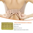 thumbnail image 3 of Extension de Bretelles de Soutien-Gorge Boucle 4 Clips Intimes. Crochet Élastique Respirant Accessoires Pratiques Réglables Remplacement 3 Rangées sous-Vêtements Vert Gazon, 3 of 5