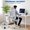 White Gray, variant on MROOBEST Ergonomic Reclining Office Chair High Back Mesh Desk Chair with HeightAngle Adjustable Design White