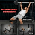 thumbnail image 4 of Standard Weight Bench Set with Rack, Adjustable Bench Press Set with Squat Rack, Flat Incline Decline Workout Bench for Home Gym Full Body(US Stock), 4 of 7