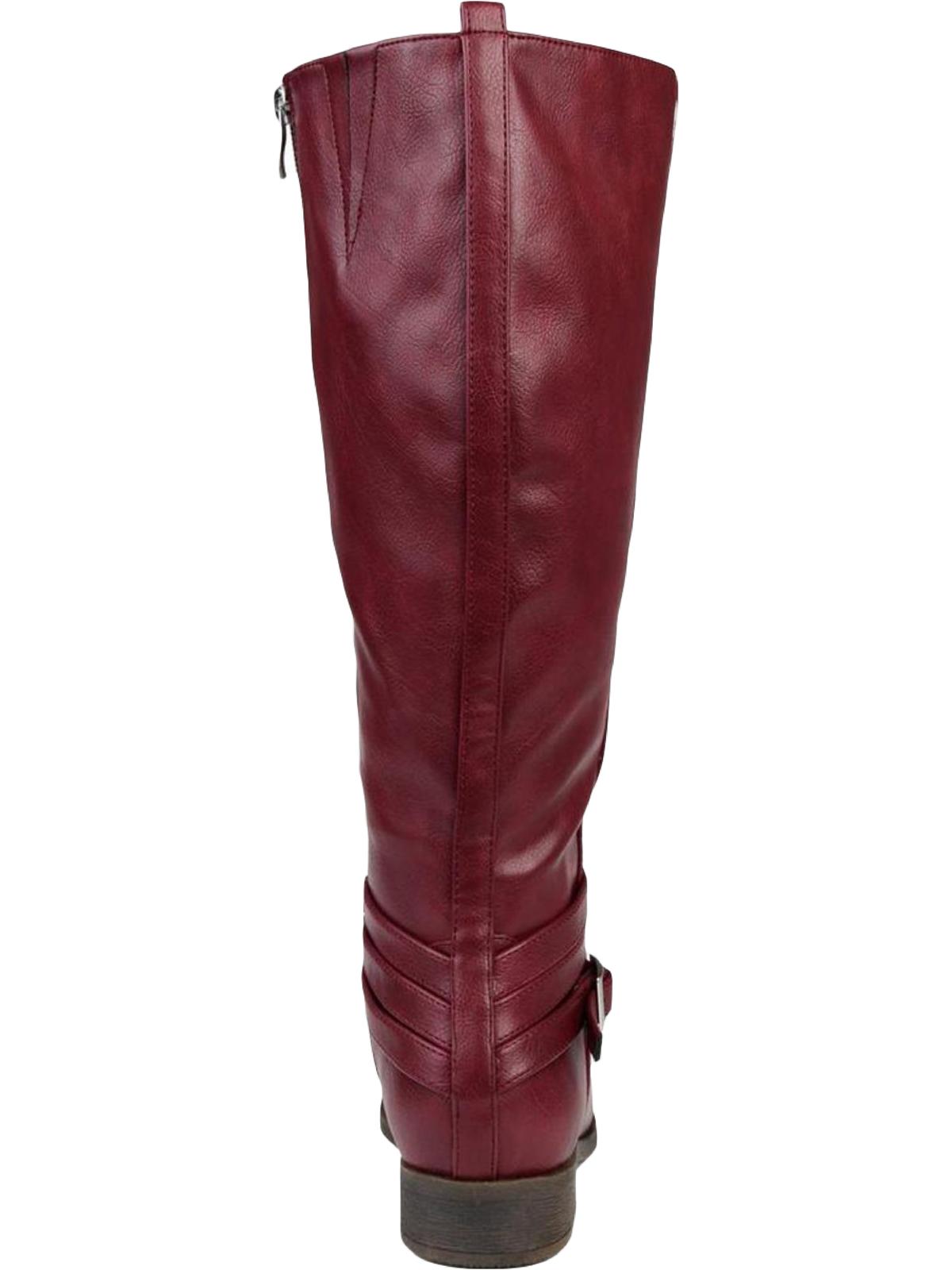 Journee Womens Ivie Stacked Heel Riding Boots, Calf Widths Available