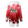 thumbnail image 4 of Vestidos Casuales Para Mujer 派对 Vestido Casual de Manga Larga Con Cuello Redondo y Estampado Navideño de Moda de Otoño E Invierno Para Mujer, 4 of 4