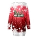 thumbnail image 4 of Vestidos Casuales Para Mujer 派对 Vestido Casual de Manga Larga Con Cuello Redondo y Estampado Navideño de Moda de Otoño E Invierno Para Mujer, 4 of 4