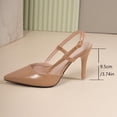 thumbnail image 6 of YTCAMLO Slingback Heels for Women Fashion Comfortable Wedding Party Dress Shoes with Buckle Closed Pointed Toe Pumps, 6 of 9