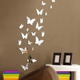 thumbnail image 3 of MAOWW 20PCS 3D Papillon Sticker mural DIY D鑼卌oration Butterfly Miroir Sticker mural Accueil Art Stickers muraux, 3 of 3