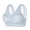 Grey, variant on Hpapadks Bras for Women Women's Summer Ice Silk Seamless Beauty Back Gathers No Steel Ring Lace Underwear Sports Bra Beige L