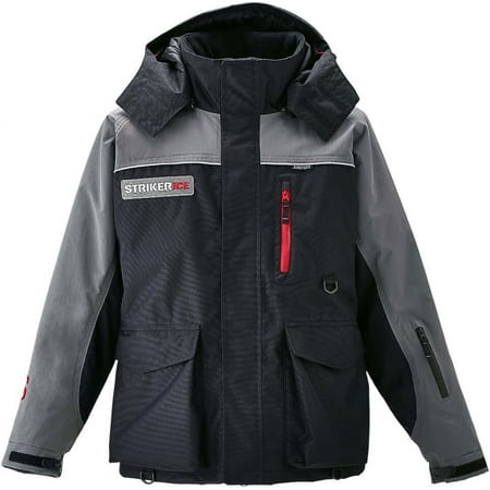 Striker Ice Men s Trekker Ice Fishing Flotation Jacket Gray/Black 3X-Large